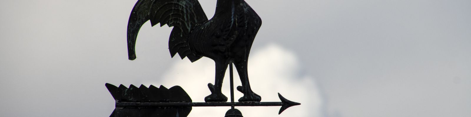A weather vane against the sky